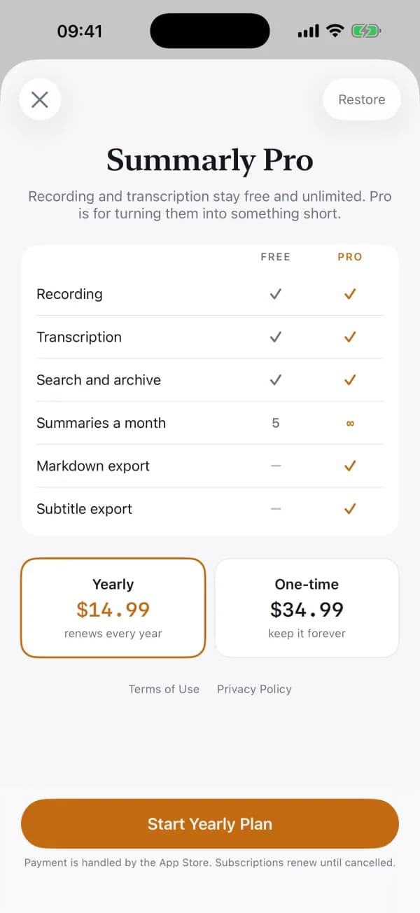 Free and Pro, side by side, with nothing hidden